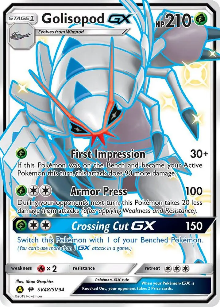 Golisopod-GX, Hidden Fates Shiny Vault SV48/94