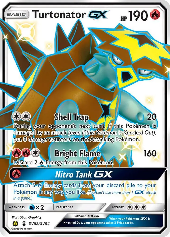 Turtonator-GX, Hidden Fates Shiny Vault SV52/94