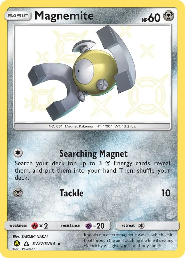 Magnemite, Hidden Fates Shiny Vault SV27/94