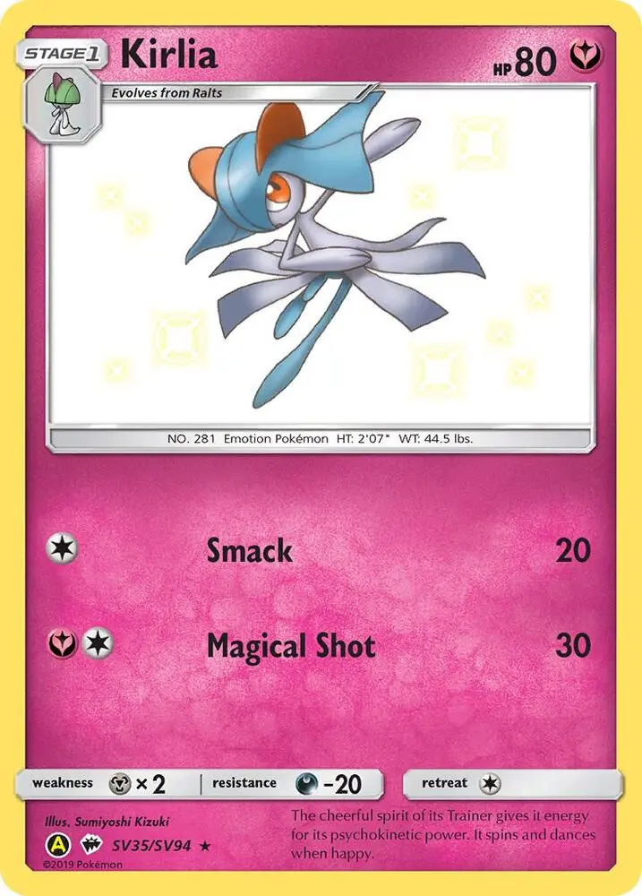 Kirlia, Hidden Fates Shiny Vault SV35/94