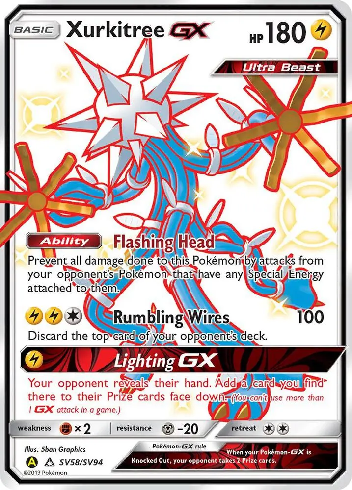 Xurkitree-GX, Hidden Fates Shiny Vault SV58/94