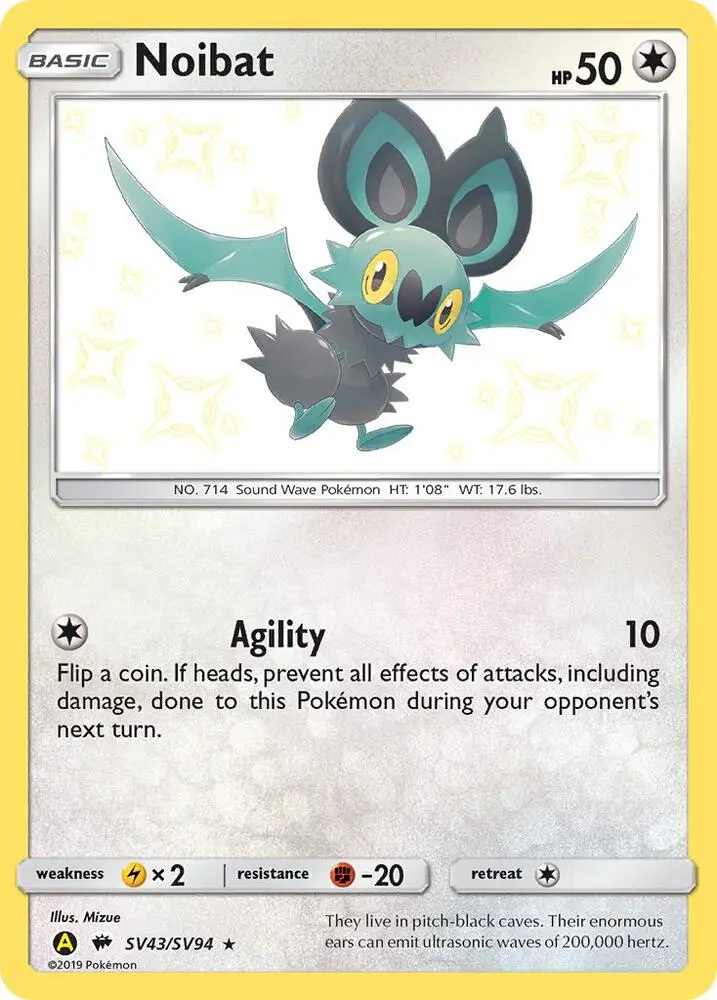 Noibat, Hidden Fates Shiny Vault SV43/94