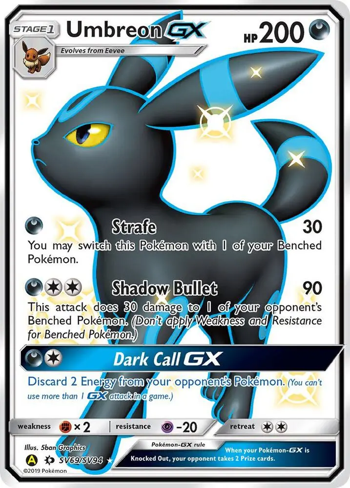Umbreon-GX, Hidden Fates Shiny Vault SV69/94