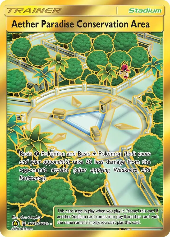 Aether Paradise Conservation Area, Hidden Fates Shiny Vault SV87/94