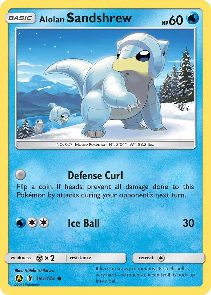 Alolan Sandshrew, Alternate Art Promos 019a/145