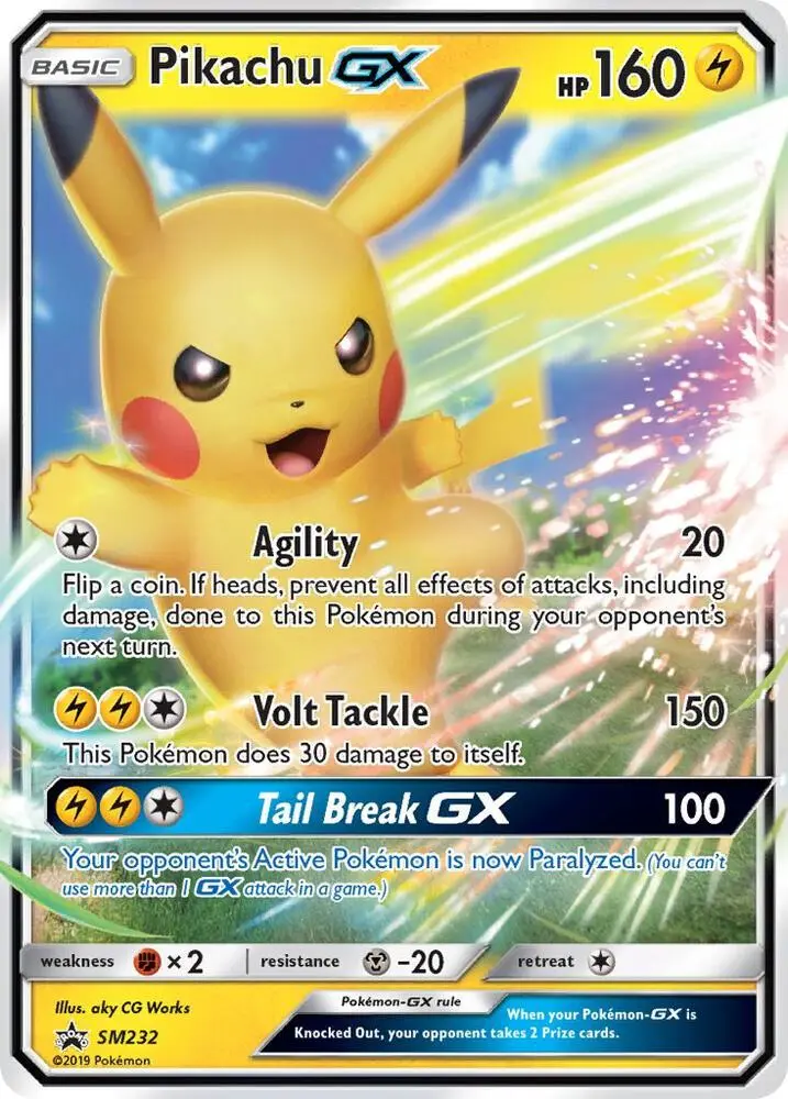 Pikachu GX, SM Black Star Promos SM232/248