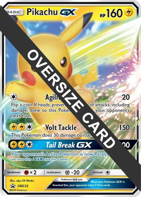 Pikachu GX, Jumbo cards SM232