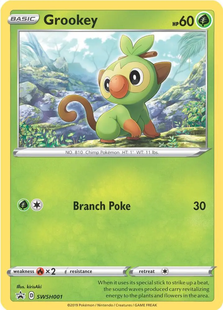 Grookey, SWSH Black Star Promos SWSH001/307