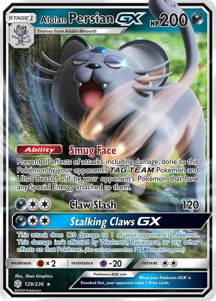 Alolan Persian GX, Cosmic Eclipse 129/236