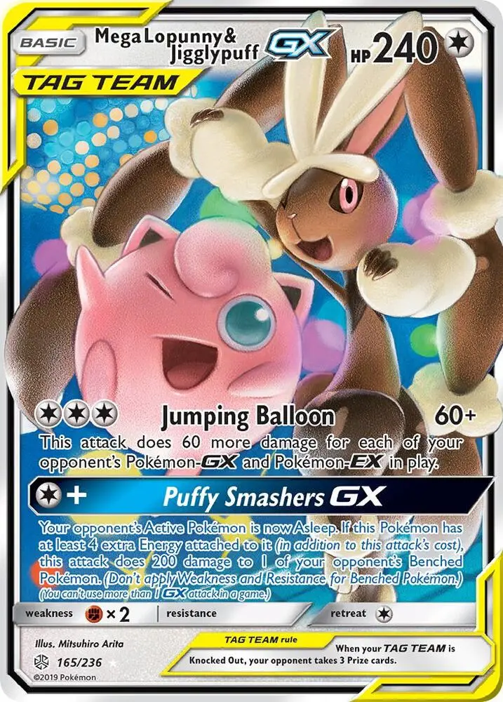Mega Lopunny & Jigglypuff GX, Cosmic Eclipse 165/236