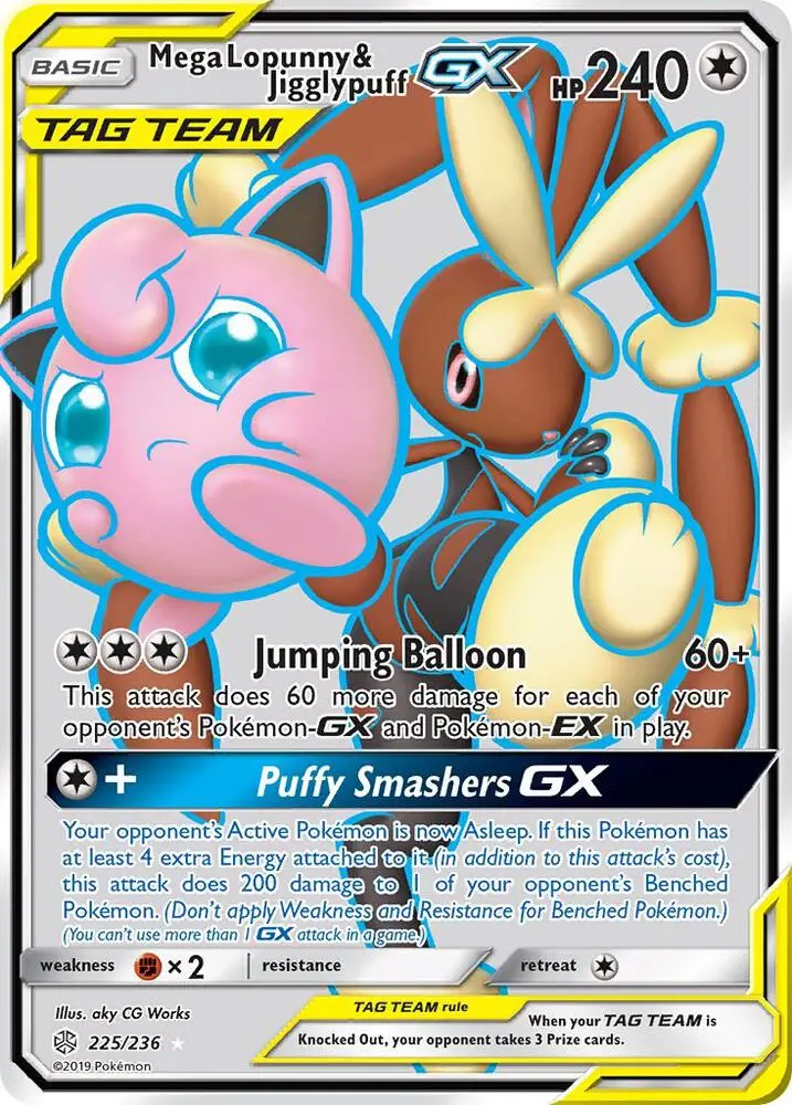 Mega Lopunny & Jigglypuff GX, Cosmic Eclipse 225/236