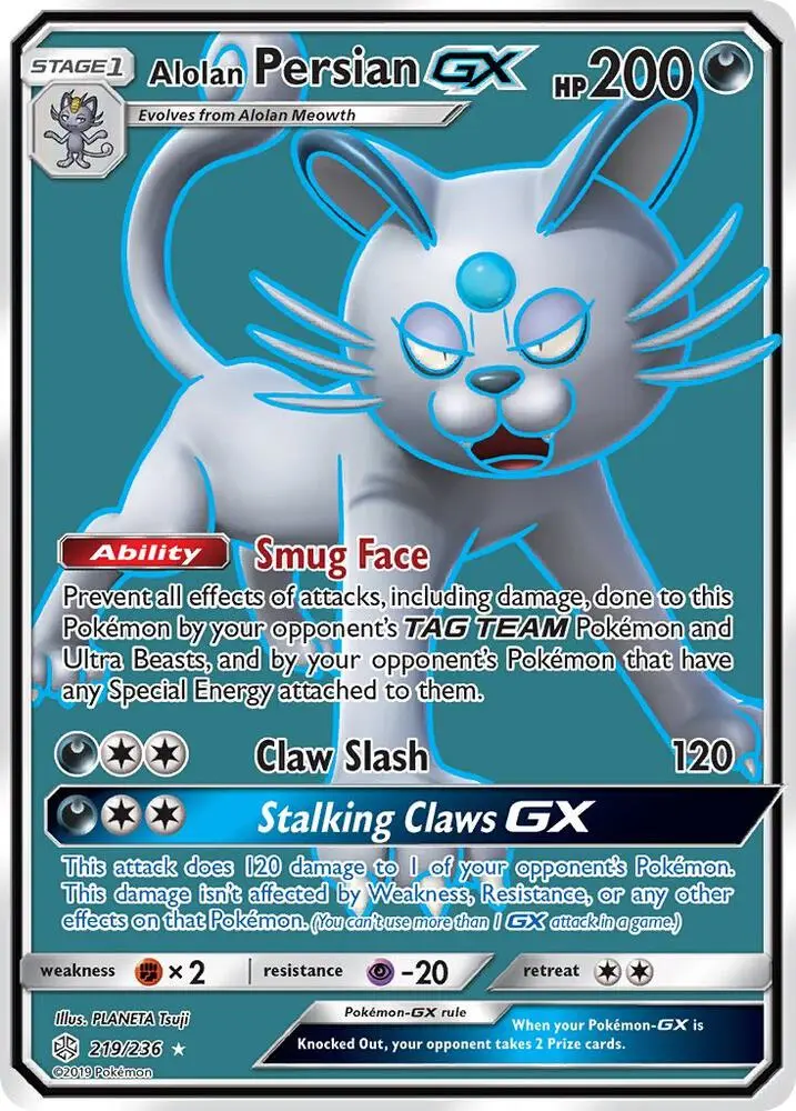 Alolan Persian GX, Cosmic Eclipse 219/236
