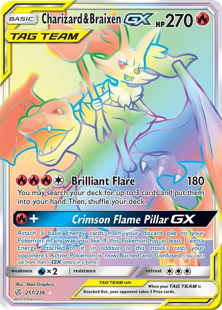 Charizard & Braixen GX, Cosmic Eclipse 251/236