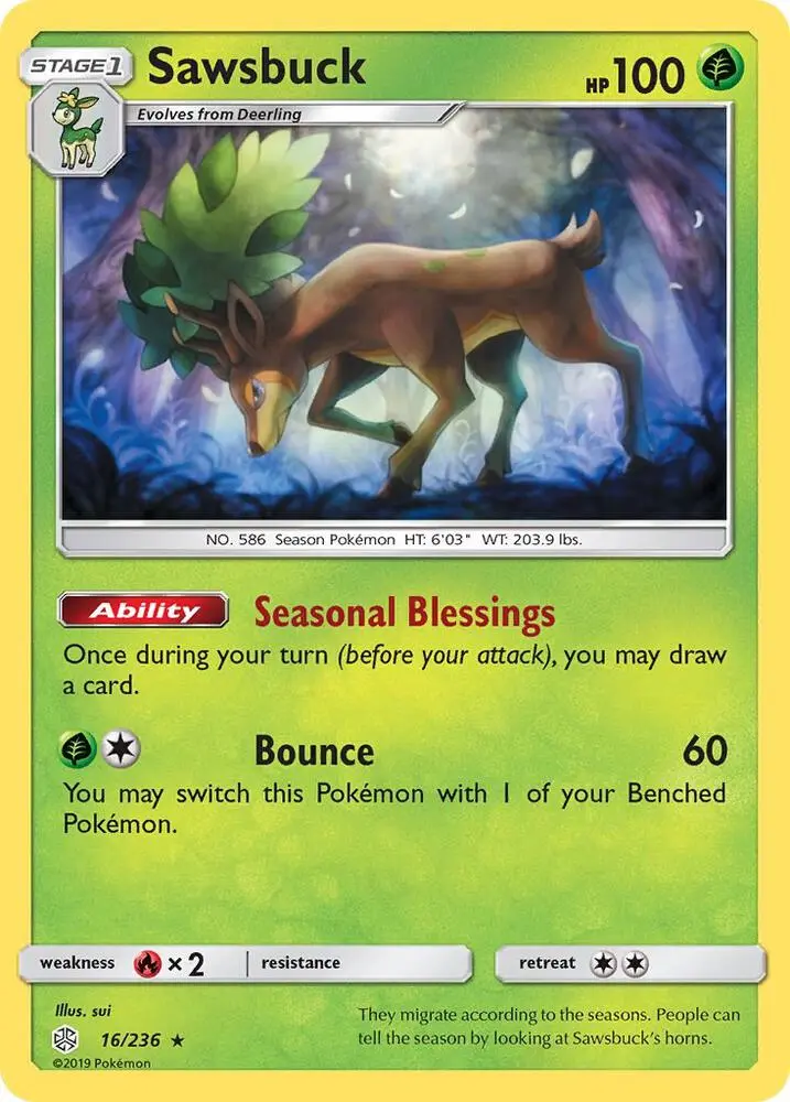 Sawsbuck, Cosmic Eclipse 16/236