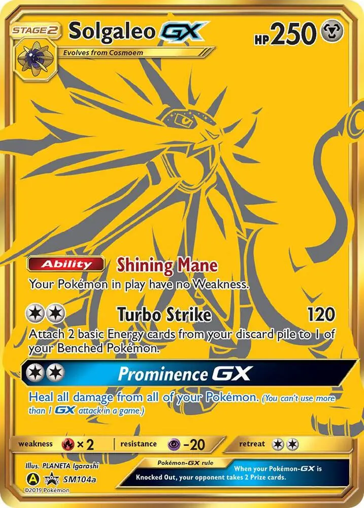 Solgaleo GX, SM Black Star Promos SM104a