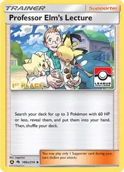 Professor Elm's Lecture, League & Championship Cards 188a/214