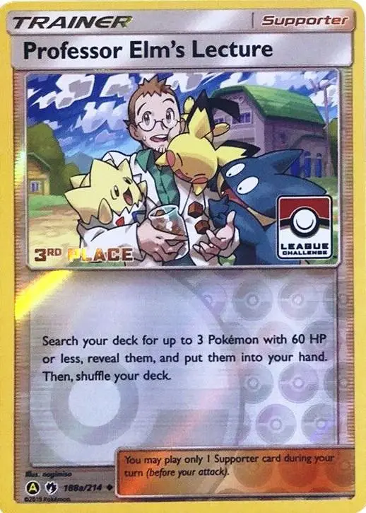 Professor Elm's Lecture, League & Championship Cards 188a/214