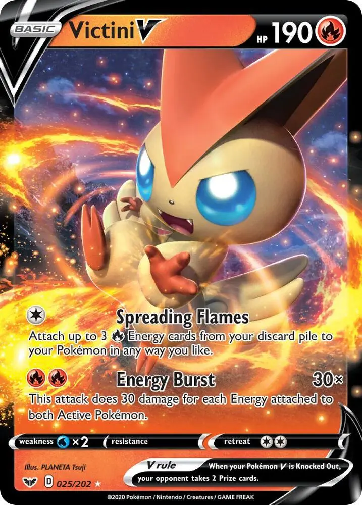 Victini V, Sword & Shield 25/202