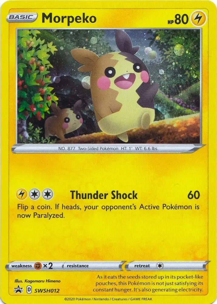Morpeko, SWSH Black Star Promos SWSH012/307