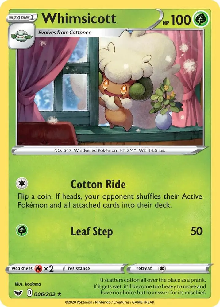 Whimsicott, Sword & Shield 6/202
