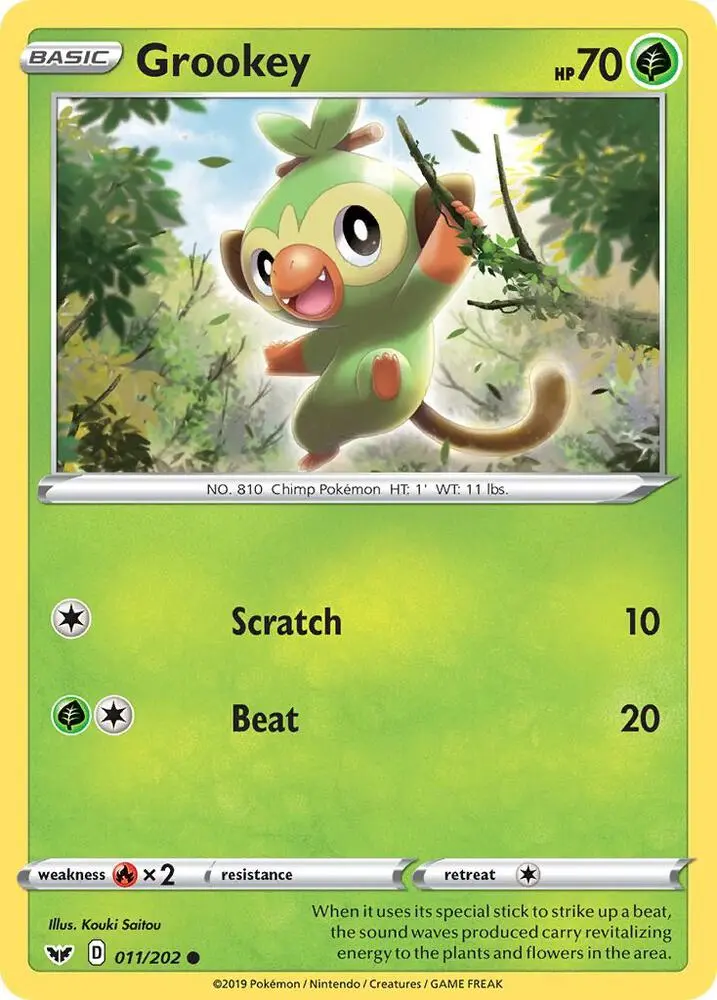 Grookey, Sword & Shield 11/202