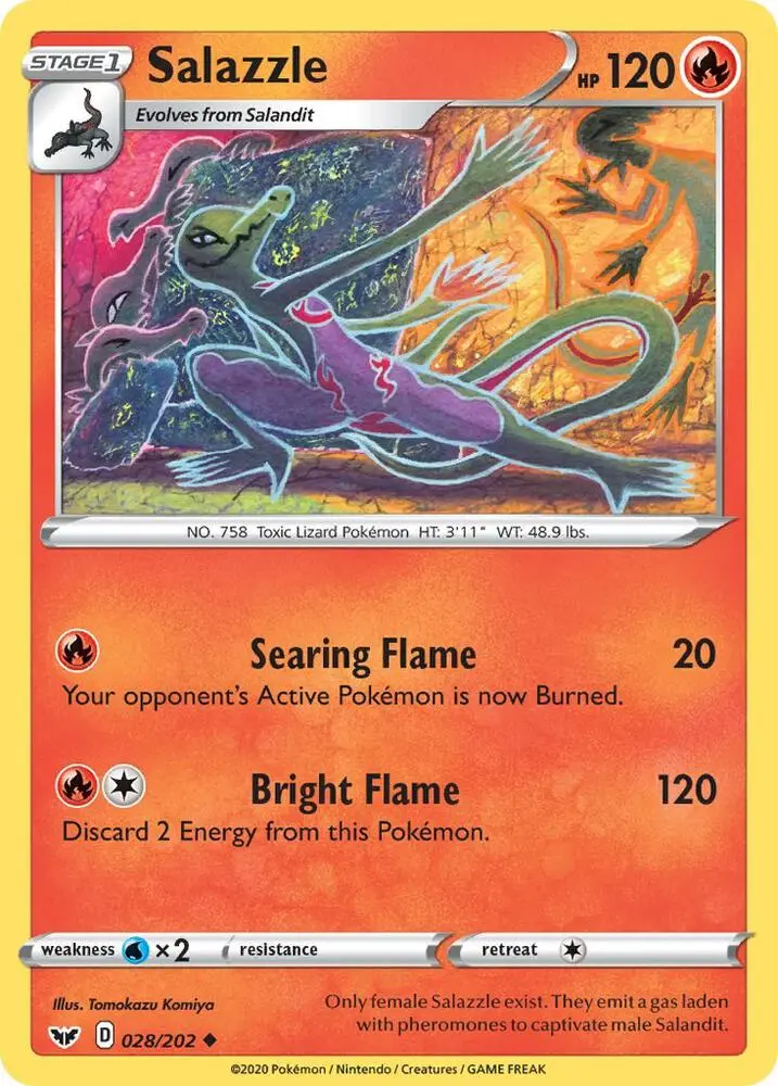 Salazzle, Sword & Shield 28/202