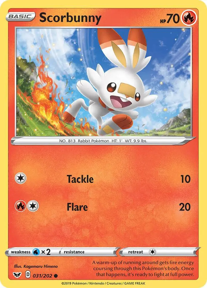 Scorbunny, Sword & Shield 31/202