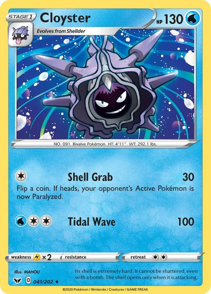 Cloyster, Sword & Shield 41/202
