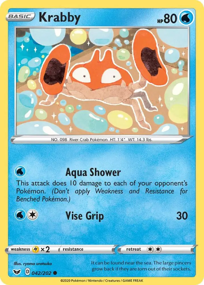 Krabby, Sword & Shield 42/202