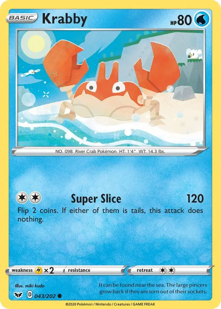 Krabby, Sword & Shield 43/202