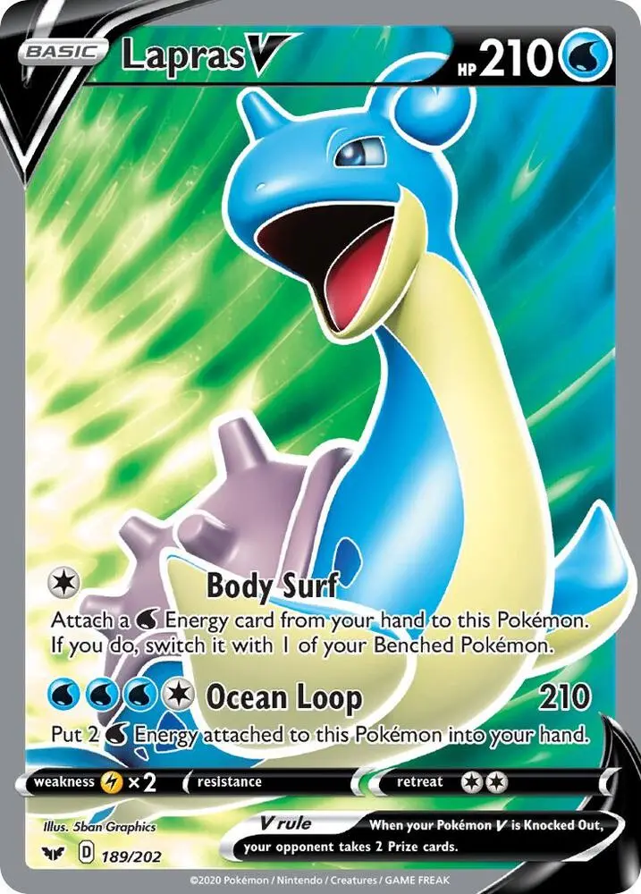 Lapras V, Sword & Shield 189/202