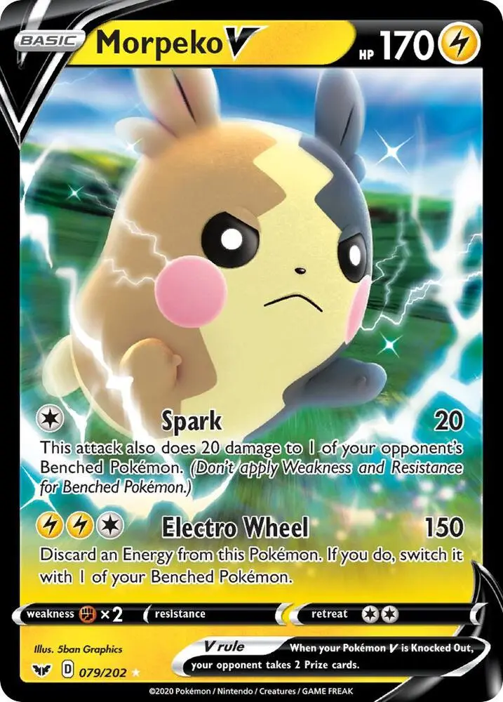 Morpeko V, Sword & Shield 79/202