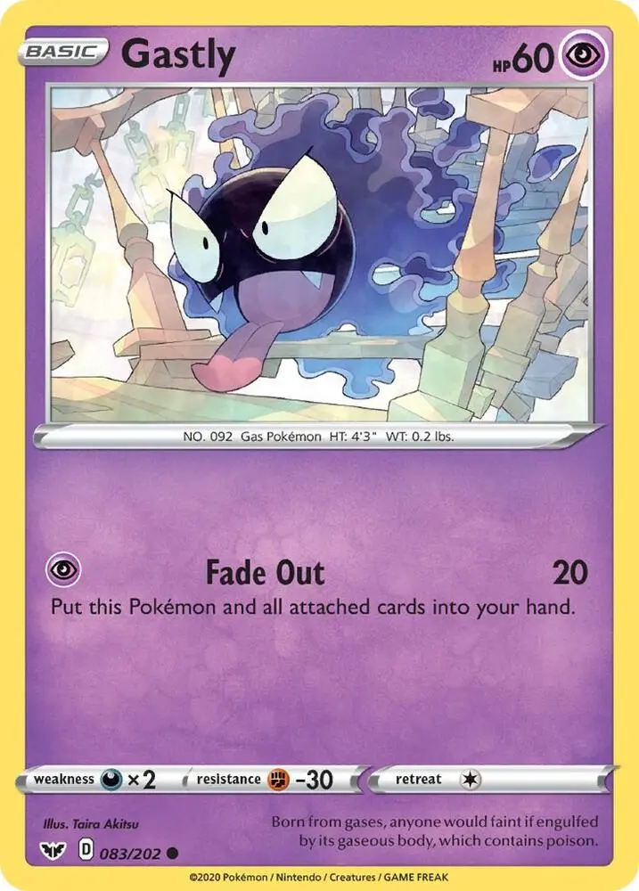 Gastly, Sword & Shield 83/202