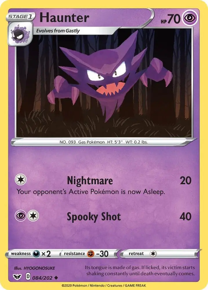 Haunter, Sword & Shield 84/202