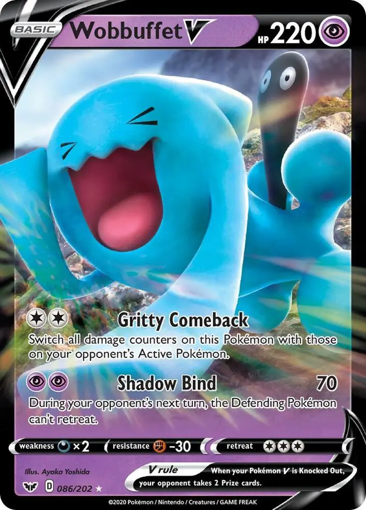 Wobbuffet V, Sword & Shield 86/202