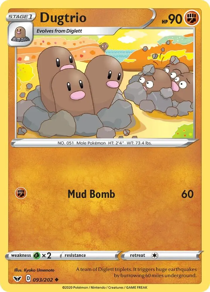 Dugtrio, Sword & Shield 93/202