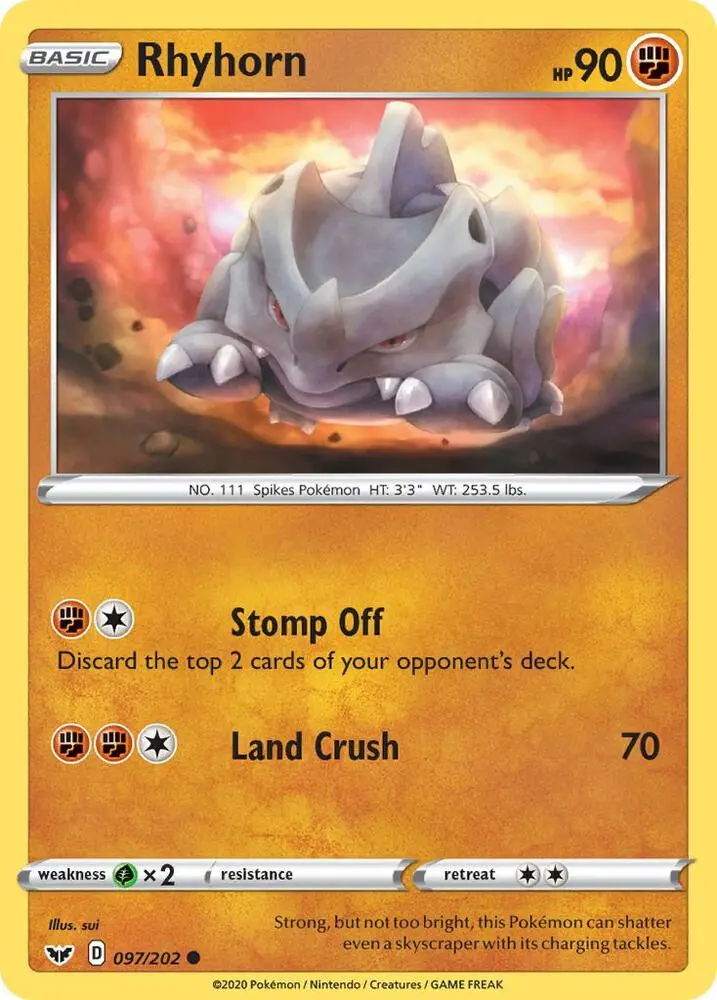 Rhyhorn, Sword & Shield 97/202