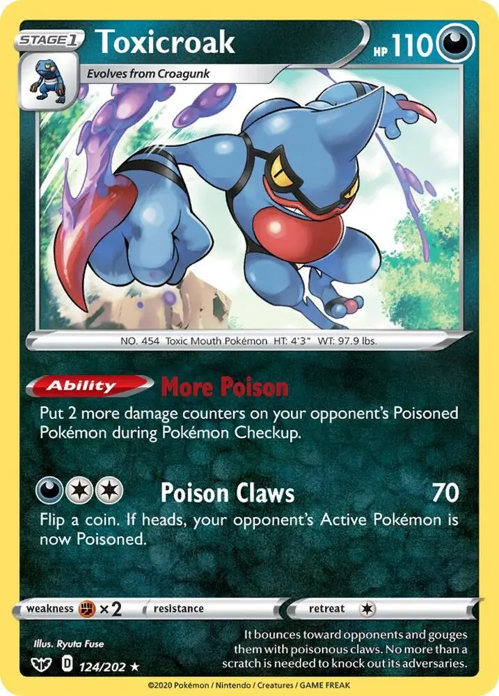 Toxicroak, Sword & Shield 124/202
