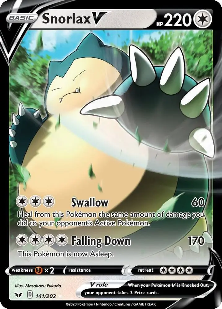 Snorlax V, Sword & Shield 141/202