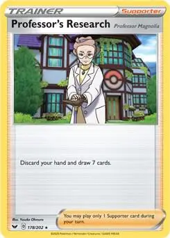 Professor's Research [Professor Magnolia] - 178/202 (Non-Holo), Deck Exclusives 178/202