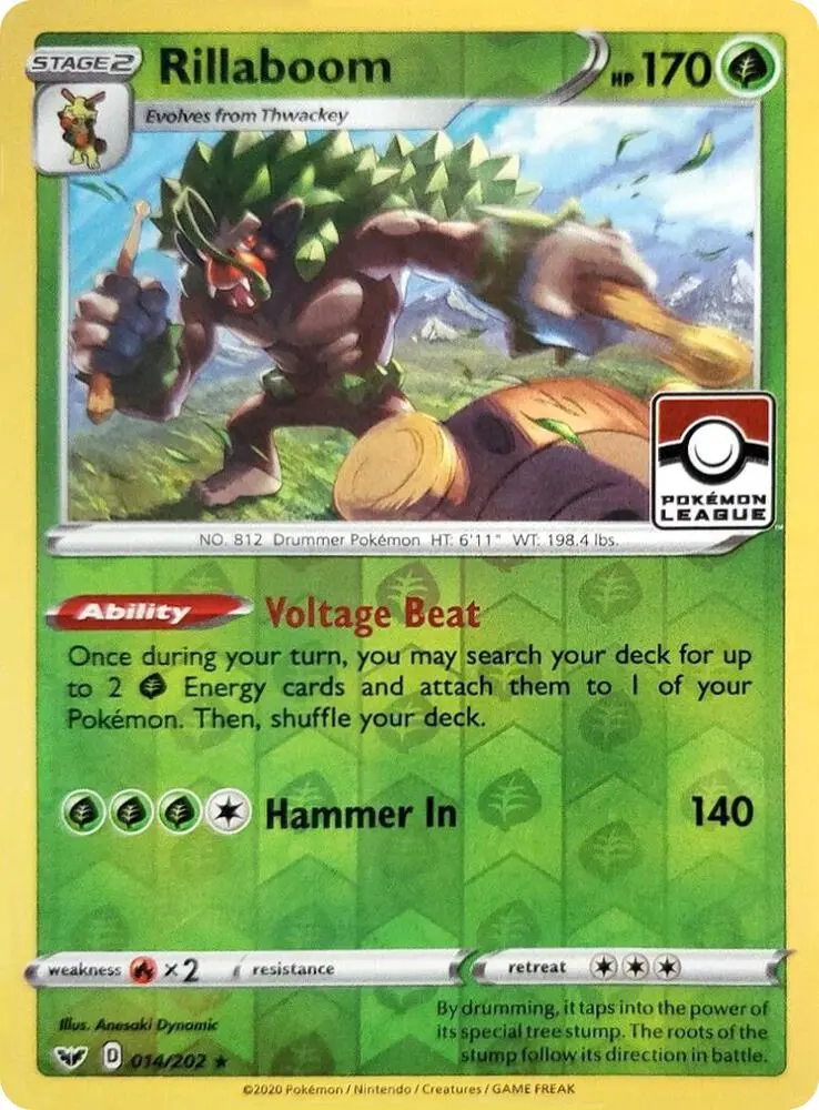 Rillaboom, League & Championship Cards 014/202