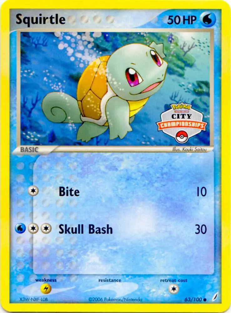 Squirtle, League & Championship Cards 063/100