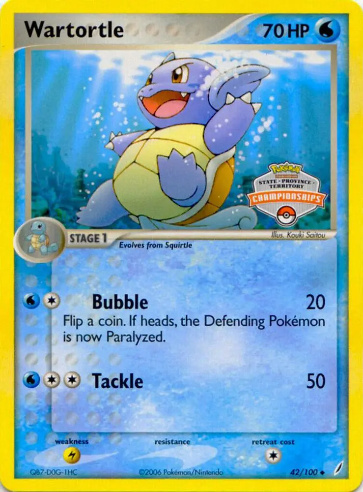 Wartortle, League & Championship Cards 042/100