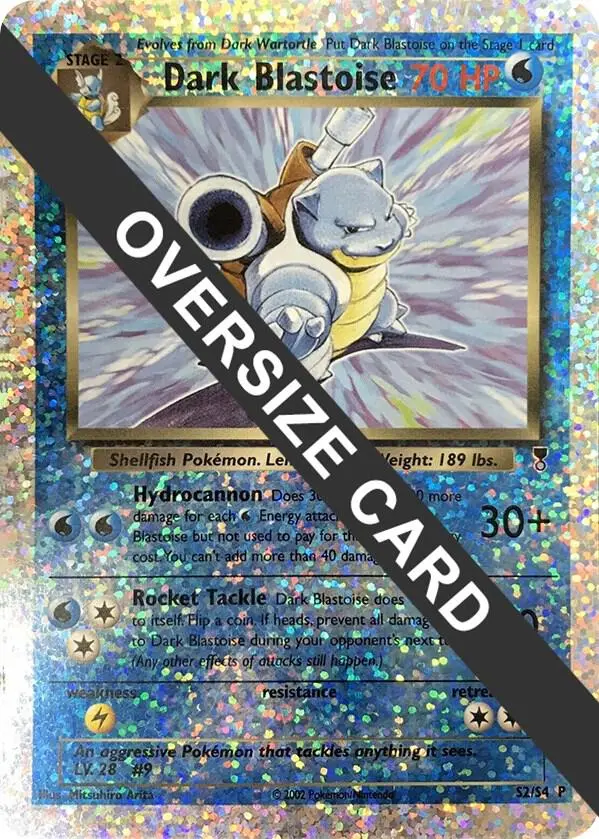 Dark Blastoise, Jumbo cards S2/S4