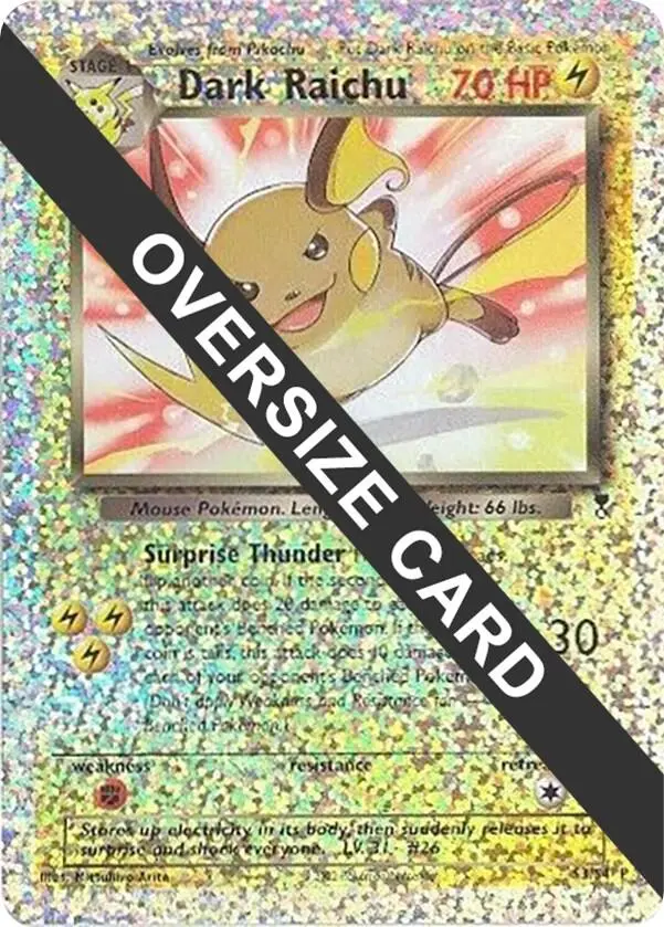 Dark Raichu, Jumbo cards S3/S4