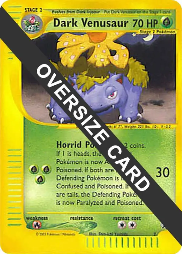 Dark Venusaur, Jumbo cards 007