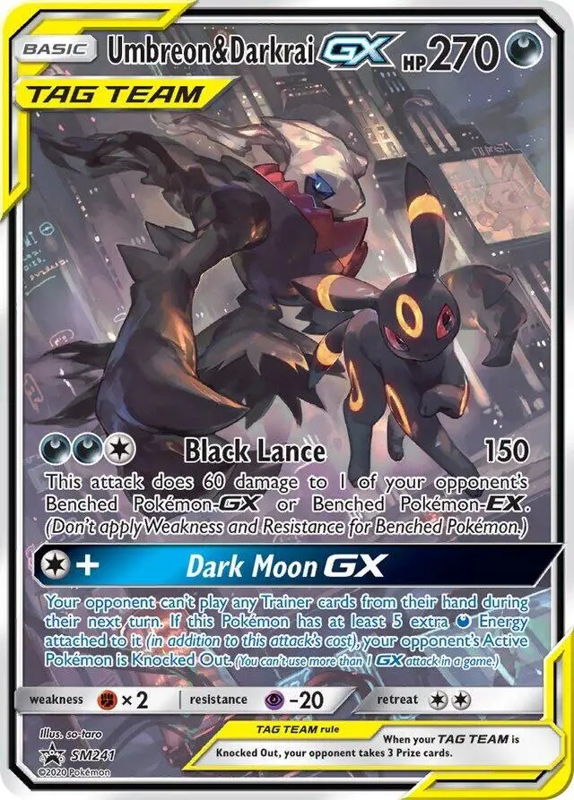 Umbreon & Darkrai GX, Jumbo cards SM241