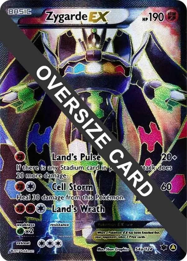 Zygarde EX, Jumbo cards 054a/124