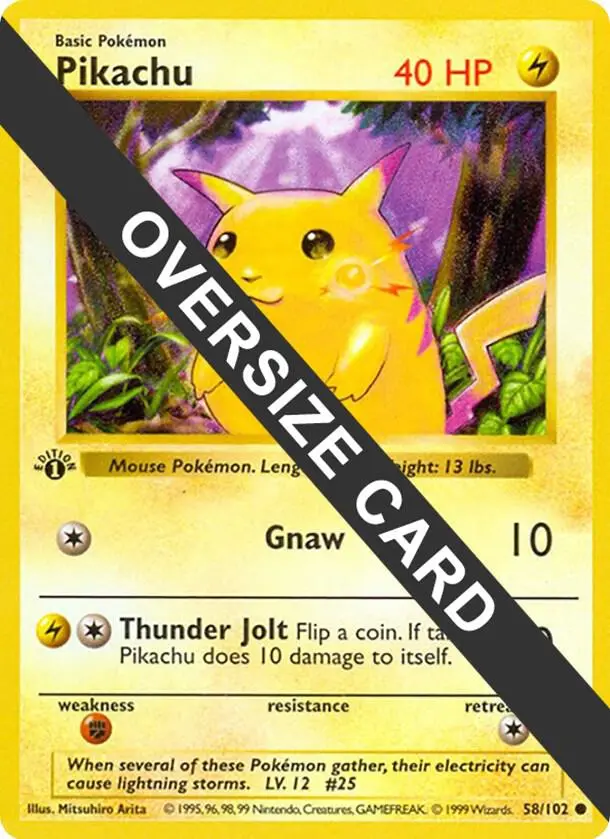 Pikachu, Jumbo cards 058/102