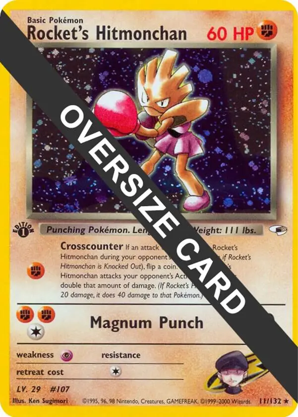 Rocket's Hitmonchan, Jumbo cards 011/132